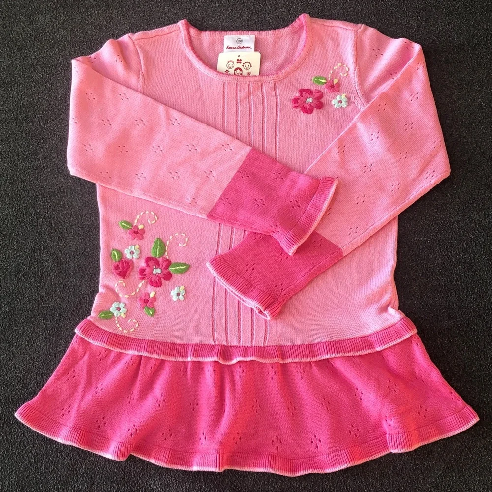 Oshkosh B'Gosh Girls 100% Cotton Shorts, Floral Embroidery Matching Belt Size 10